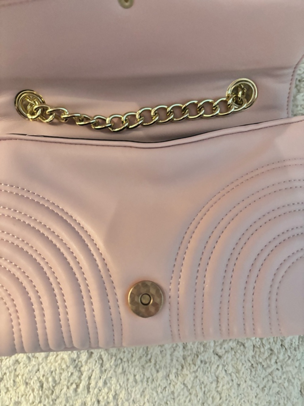 Blush Pink GG Matelassé Chain Crossbody - Picture 5 of 8